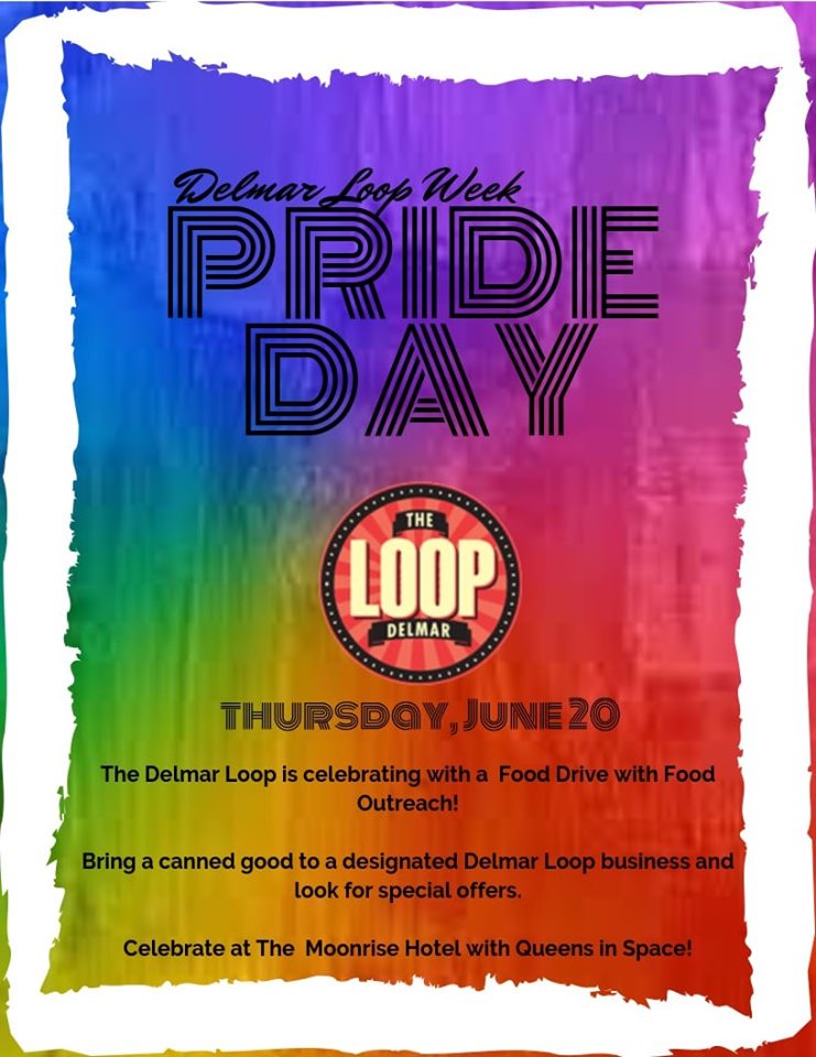 Pride Day – Food Drive for Food Outreach & Pride Themed Specials