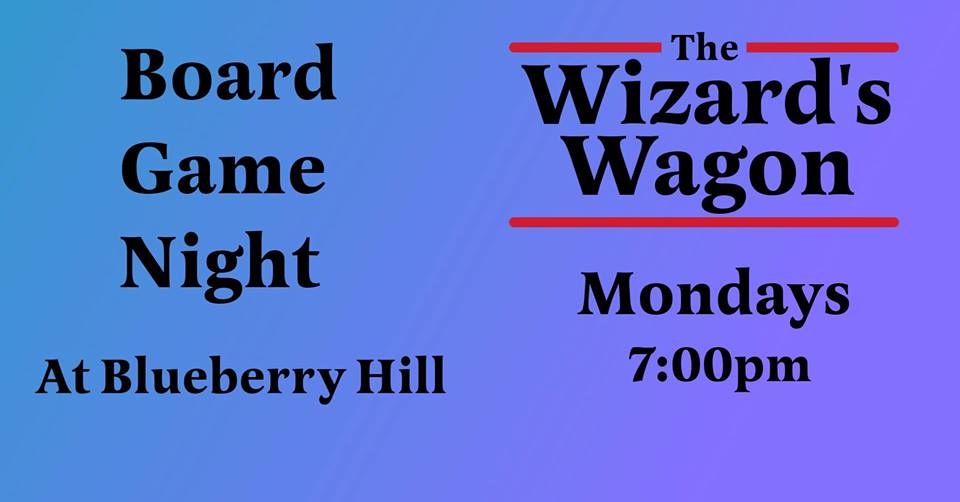 Board Game Night with The Wizard’s Wagon at Blueberry Hill