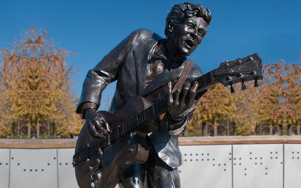 Chuck Berry Statue Turns 10