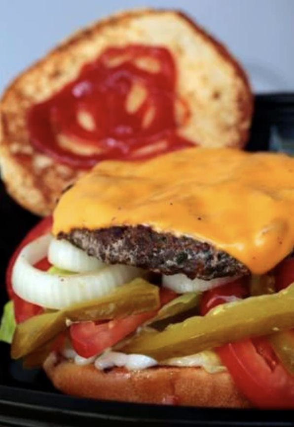 The kefta burger at American Falafel