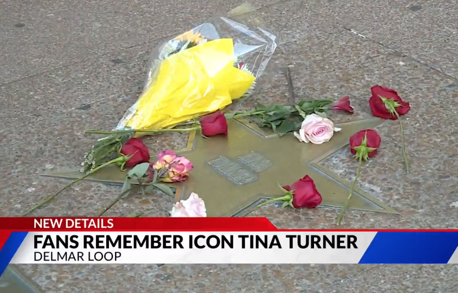 Fans pay tribute to Tina Turner in Delmar Loop